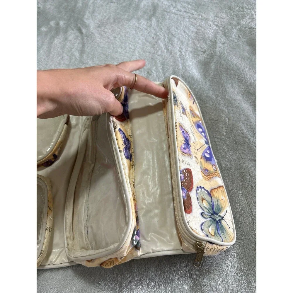 Make up bag storage tote cosmetic jewelry hanging travel hotel vacation toiletry